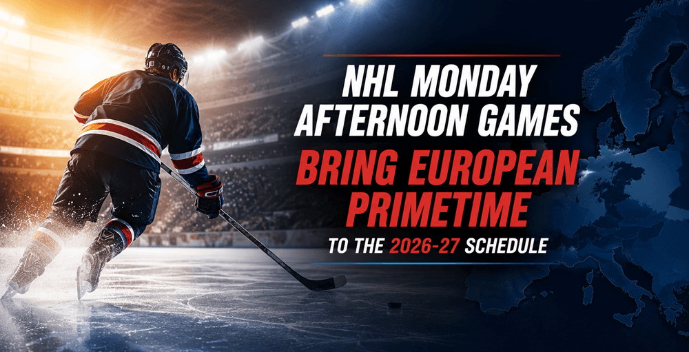NHL Monday Afternoon Games Bring European Primetime to the 2026-27 Schedule